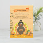 Invitation de la Turquie Thansgiving de bonbons au (Debout devant)