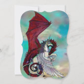 Invitation de la Unicorn Engagement Party Dragon R (Dos)