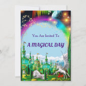 Invitation De La Unicorne Et Du Pegasus (Devant)