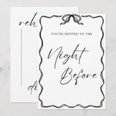 Invitation de la veille (Devant / Derrière)