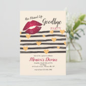 Invitation de la vie mariée par baiser au revoir (Debout devant)