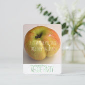 Invitation de l'ADAM Veggie Party APPLE (Debout devant)