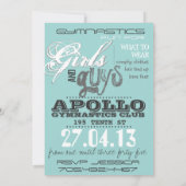 Invitation de l'adolescence d'anniversaire de (Dos)