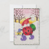 Invitation de Ladybug Père Noël (Devant)