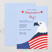 Invitation de l'Aigle Américain du 4 juillet (Devant / Derrière)
