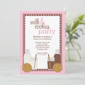 Invitation de lait et de fête d'anniversaire de (Debout devant)