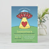 Invitation de l'Alien de l'OVNI rouge (Debout devant)