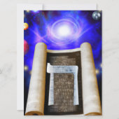 Invitation de l'alphabet hébreu (Devant)