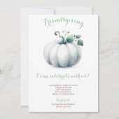 Invitation de l'Ami Citrouille blanc (Devant)