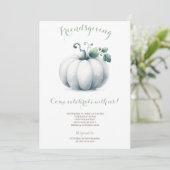 Invitation de l'Ami Citrouille blanc (Debout devant)