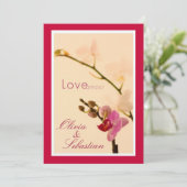 Invitation de l'Amour amoureux des orchidées (Debout devant)