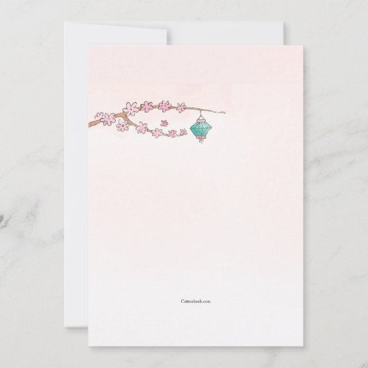 Invitation de lampions (Dos)