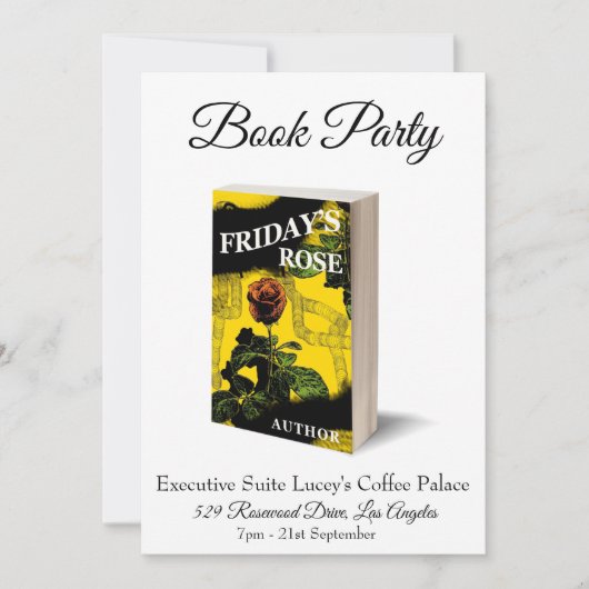 Invitation de lancement de la partie du livre (Devant)