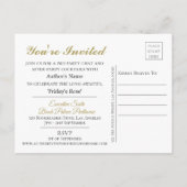 Invitation de lancement de livre seulement Signer (Dos)