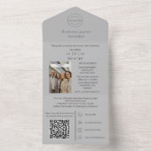 Invitation de lancement d'entreprise 2 en 1 + Cart (À l'intérieur)