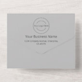 Invitation de lancement d'entreprise 2 en 1 + Cart (Verso)