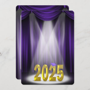 Invitation de lancement Purple and Gold 2025