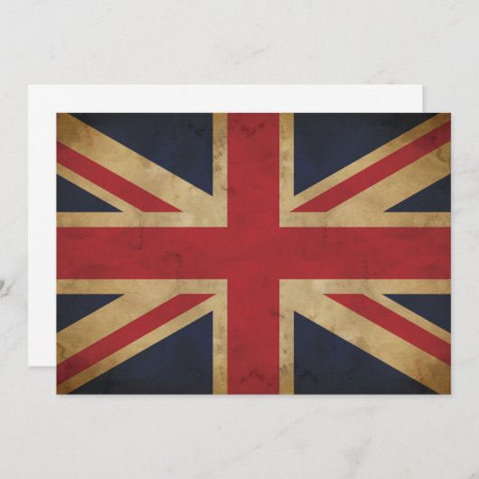 Invitation de l'ancienne Union Jack (Devant / Derrière)