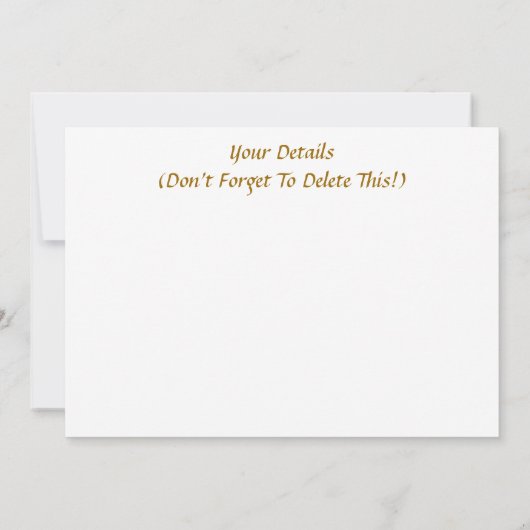 INVITATION DE L'ANGLETERRE VICTORIENNE (Dos)