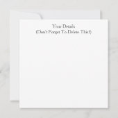 Invitation DE L'ANGLETERRE VICTORIENNE (Dos)