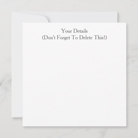 Invitation DE L'ANGLETERRE VICTORIENNE (Dos)