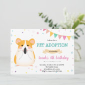 Invitation de l'animal de compagnie de l'hamster d (Debout devant)