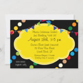 Invitation de l'anniversaire 5x7 de carrousel de (Dos)