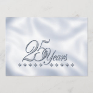 Invitation de l'anniversaire d'argent