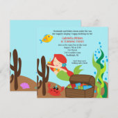 Invitation de l'anniversaire de cheveux de la (Devant / Derrière)