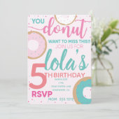 Invitation DE L'ANNIVERSAIRE DE DONUT (Debout devant)