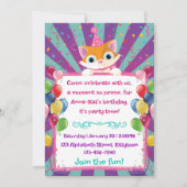 invitation de l'Anniversaire de enfant (Devant)