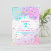 Invitation de l'anniversaire de enfant de ballons  (Debout devant)