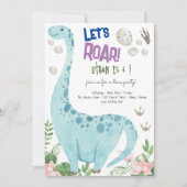 Invitation de l'anniversaire de enfant de la fête (Devant)