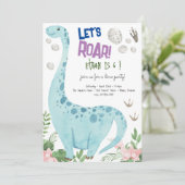 Invitation de l'anniversaire de enfant de la fête (Debout devant)