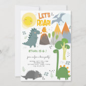 Invitation de l'anniversaire de enfant de la fête (Devant)