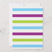 Invitation de l'Anniversaire de enfant de la voitu (Dos)