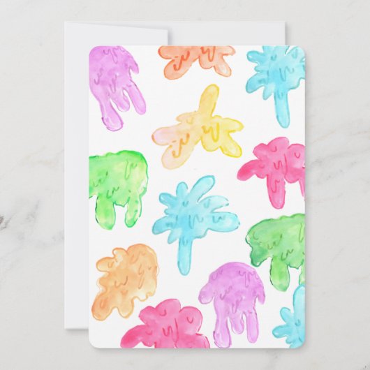 Invitation de l'anniversaire de enfant de soirée S (Dos)