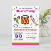 Invitation de l'Anniversaire de enfant du festival (Debout devant)