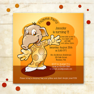 Invitation de l'Anniversaire de enfant Stwood ou P