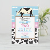 Invitation de l'anniversaire de la vache Deux 2e I (Debout devant)