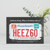 Invitation de l'anniversaire de Massachusett du (Debout devant)