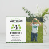 Invitation de l'anniversaire de St Patrick avec la (Debout devant)