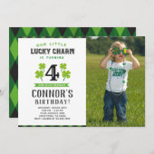 Invitation de l'anniversaire de St Patrick avec la (Devant / Derrière)