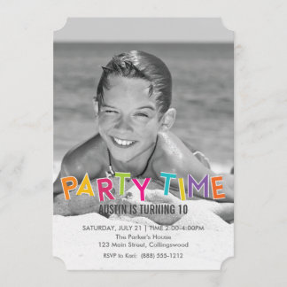 Invitation de l'anniversaire des enfants (photo)