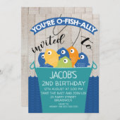 invitation de l'anniversaire du garçon invité (Devant / Derrière)