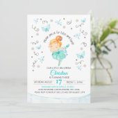 Invitation de l'anniversaire du tutu et de la (Debout devant)