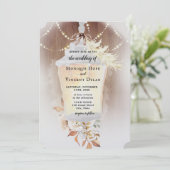 Invitation de lanterne de neige rustique (Debout devant)