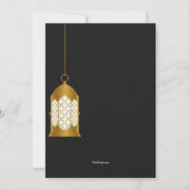 Invitation de lanterne de partie d'Iftar (Dos)