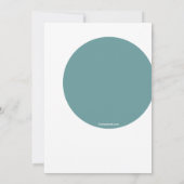 Invitation de lapin blanc de Pâques (Dos)