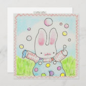 invitation de lapin bulle (Devant / Derrière)
